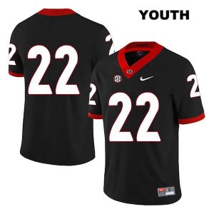 Youth Georgia Bulldogs NCAA #22 Nate McBride Nike Stitched Black Legend Authentic No Name College Football Jersey LWN1754HG